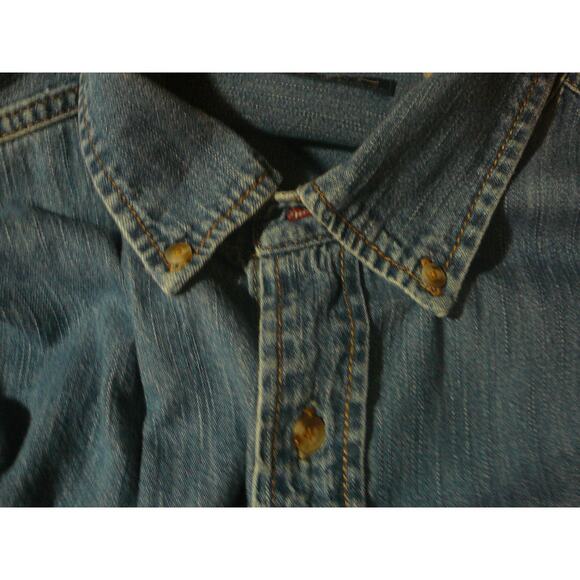 Vtg Levi Signature Denim Button Up with button down collar men's XXL - Picture 3 of 9